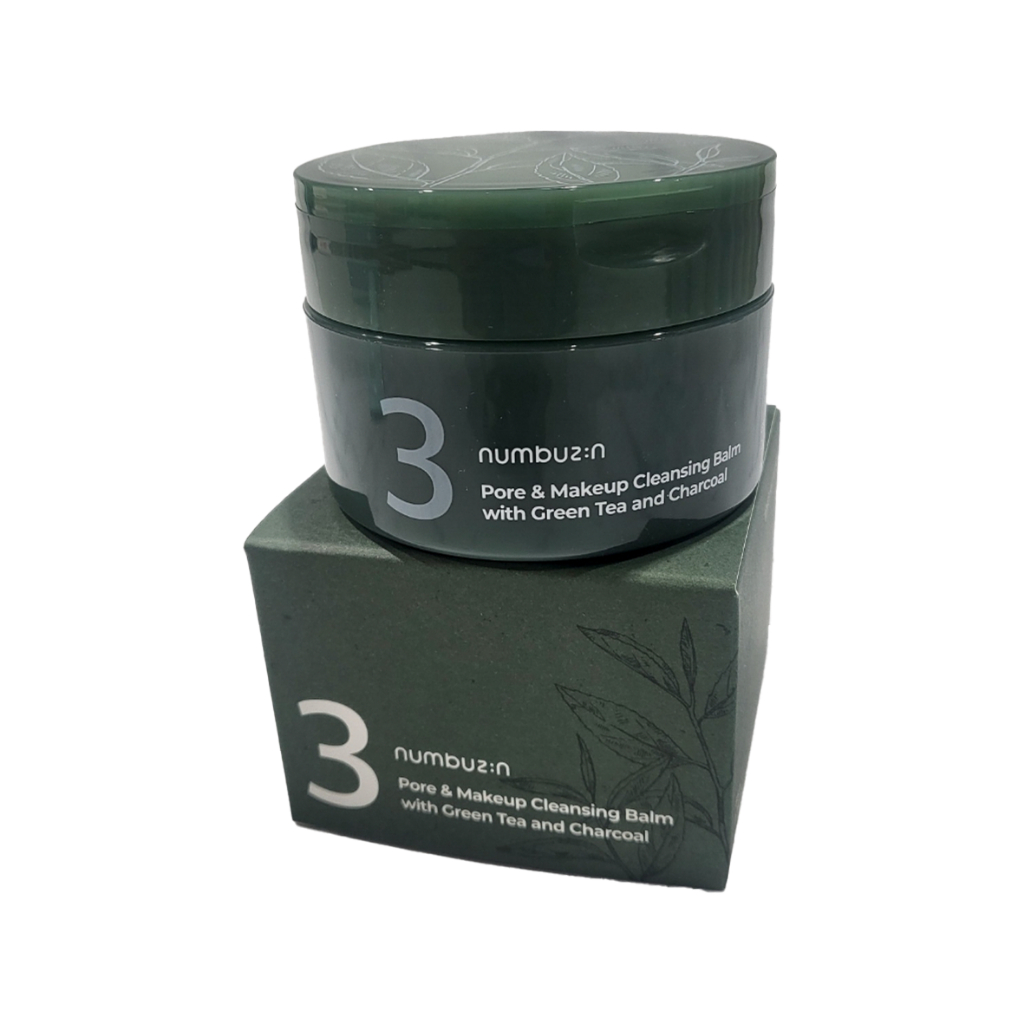 numbuzin no. 3 green tea charcoal pore cleansing cleansing pack balm 85ml