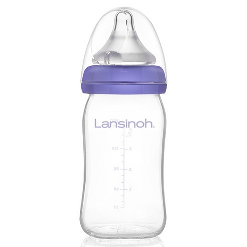 [Lansinoh] Mamadeira NaturalWave 160ml 1 Unidade Mix De Cores PPSU Alimentação Infantil Recém-Nascida