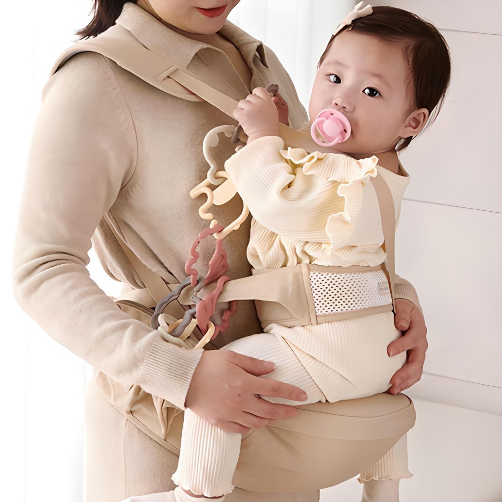 [Littlecloud] Porta-Bebês Poom An Hipseat 480g Tipoia Leve Bege