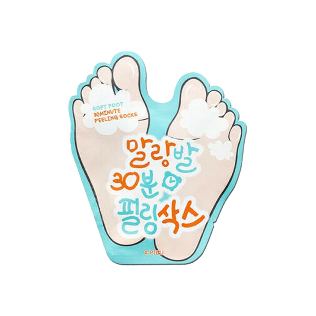 a’pieu soft foot 30 minute peeling socks 1ea em Oferta na Shopee