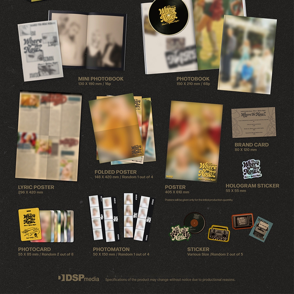 Detalhes do KARD - 7th Mini Album [ Where To Now ? (Part.1 Yellow Light) ]