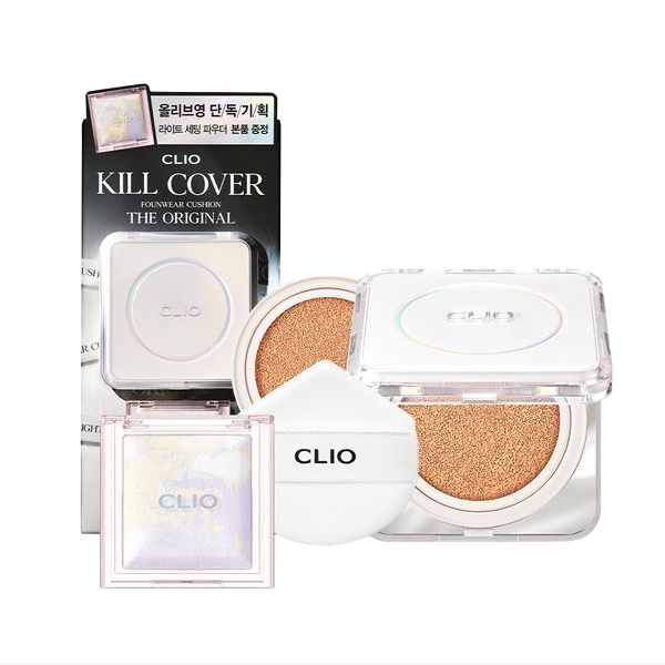 Clio Kill Cover Founwear Cushion The Original + Light Setting Powder 5colors