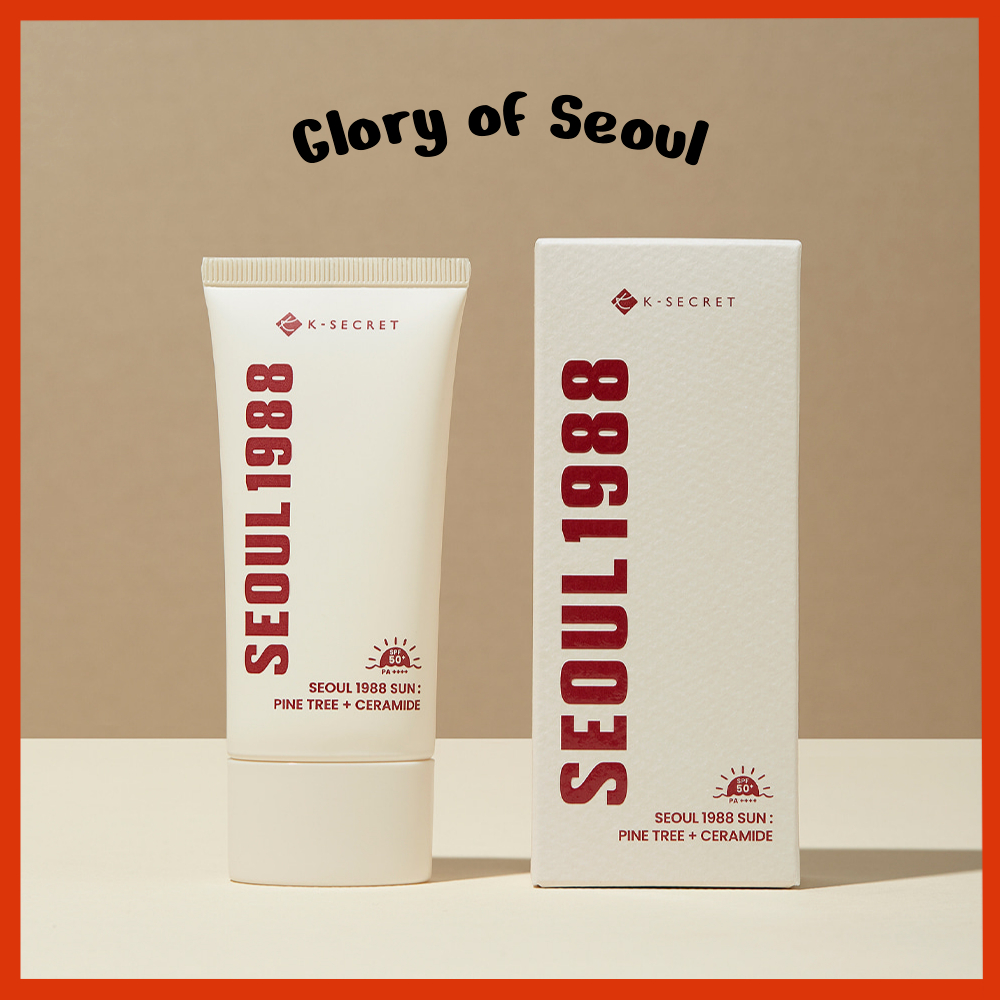 K-SECRET Seoul 1988 Pine Tree Ceramide Sunscreen 50ml em Oferta na Shopee