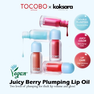TOCOBO OFFICIAL Juicy Berry Plumping Lip Oil 8colors em Oferta na Shopee