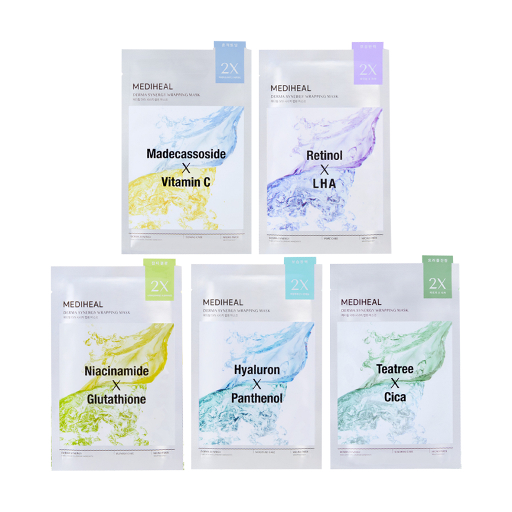 mediheal derma synergy wrapping mask 25ml*1ea 5types - Beauty