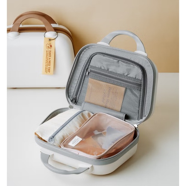 Daiso Coreia | Mini Transportador De Viagem Compacto E Elegante – Bagagem De Mão Leve Para Viagens Curtas Embalagem Orga
