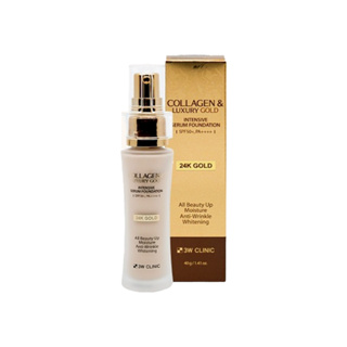 3w collagen & luxury gold intensive serum foundation 40g em Oferta na Shopee