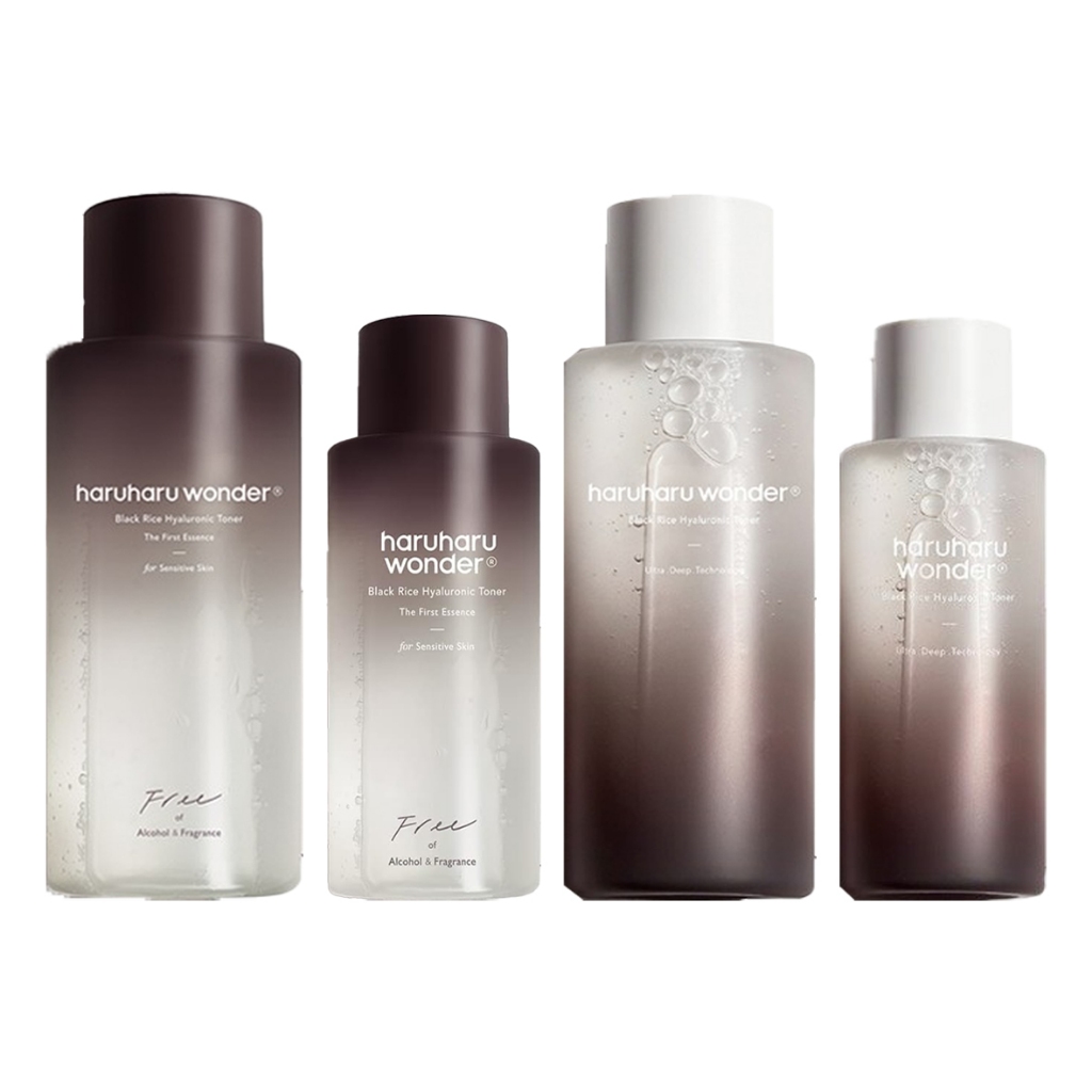 Haruharuharu wonder Tônico Hialurônico Preto De Arroz 150ml , 300ml , Livre De Álcool Fragrância - Beauty