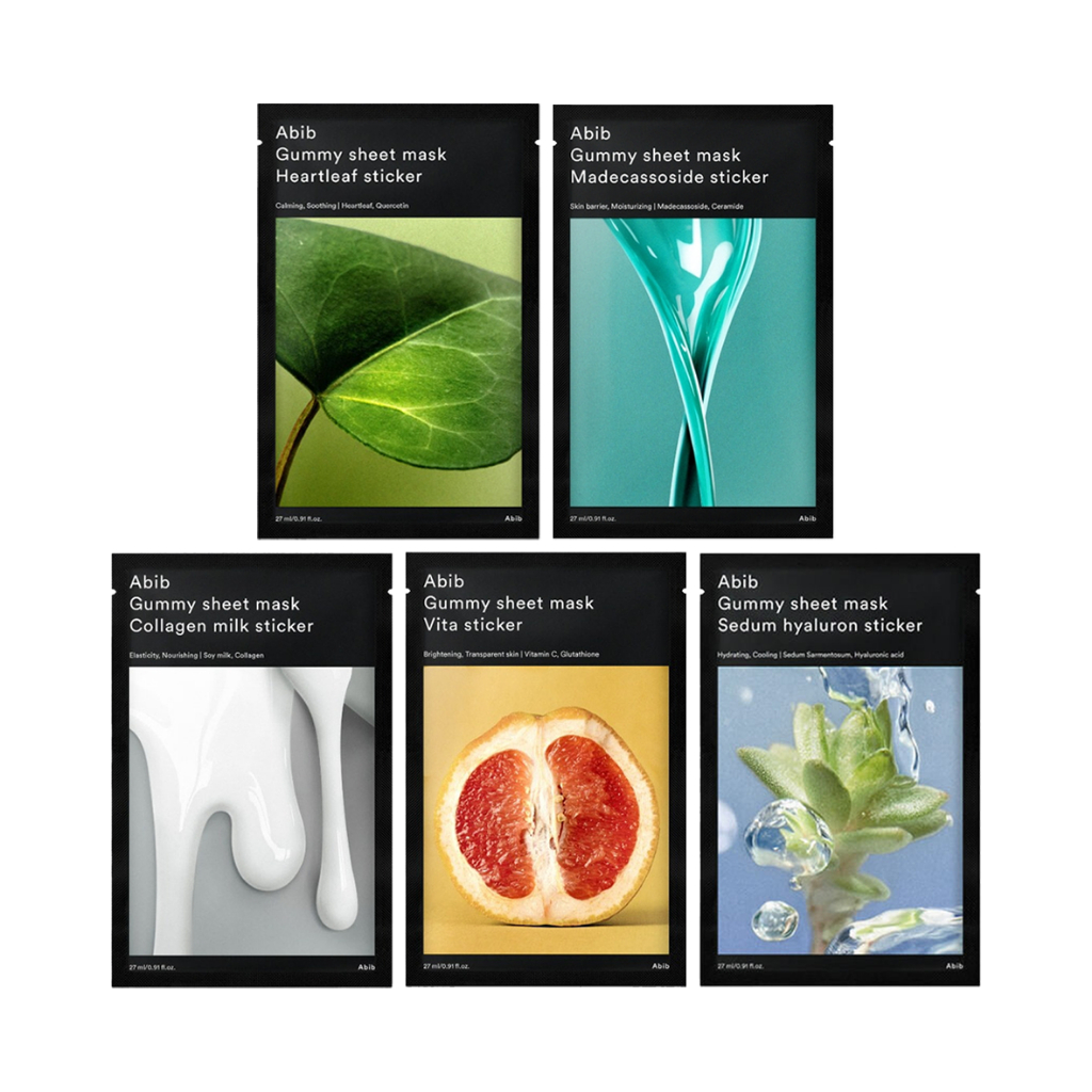 Abib Gummy Sheet Mask 27g 5types em Oferta na Shopee