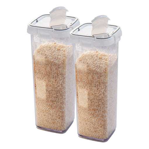 Recipiente De Armazenamento De Macarrão SKYLARK 2200ml-1 + 1 Organizador De Alimentos Alto Hermético