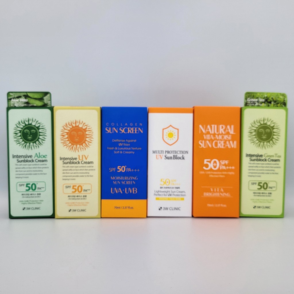 [3W CLINIC] Sun Cream SPF50+ PA+++ 70ml em Oferta na Shopee