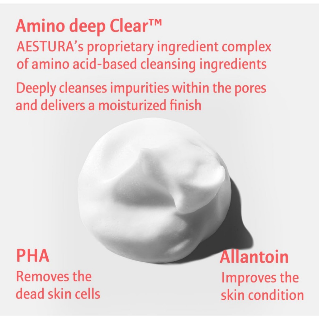 Detalhes do AESTURA Theracne365 Espuma de Limpeza Profunda, 200g | Esfoliação suave, compensação de poros com PHA, fórmula ácida neuural não comedogênica