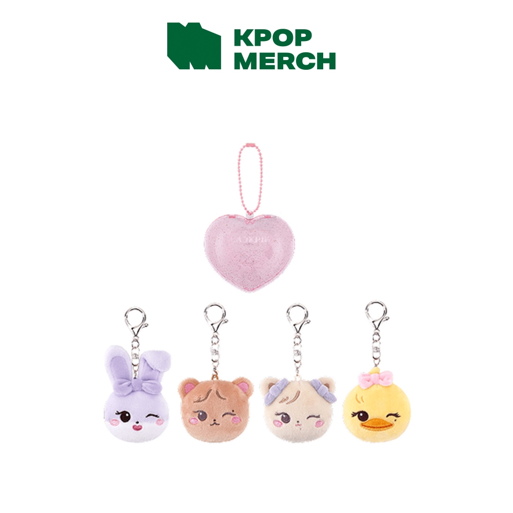 BLACKPINK = DEADLINETOUR MD CHARACTER PLUSH FACE KEYRING + CASE em Oferta na Shopee
