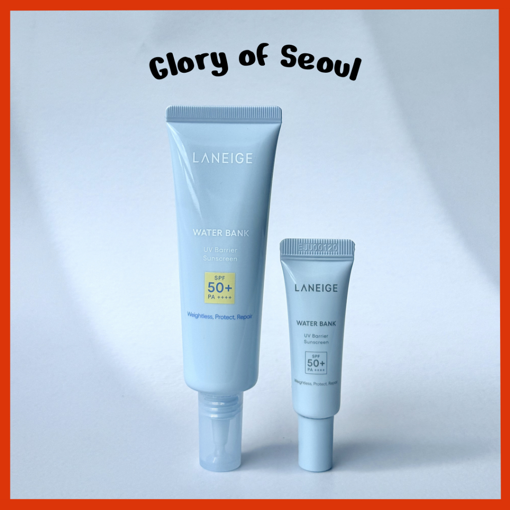 LANEIGE Barreira de UV do banco de água Sunscreen, 50ml, 10ml em Oferta na Shopee