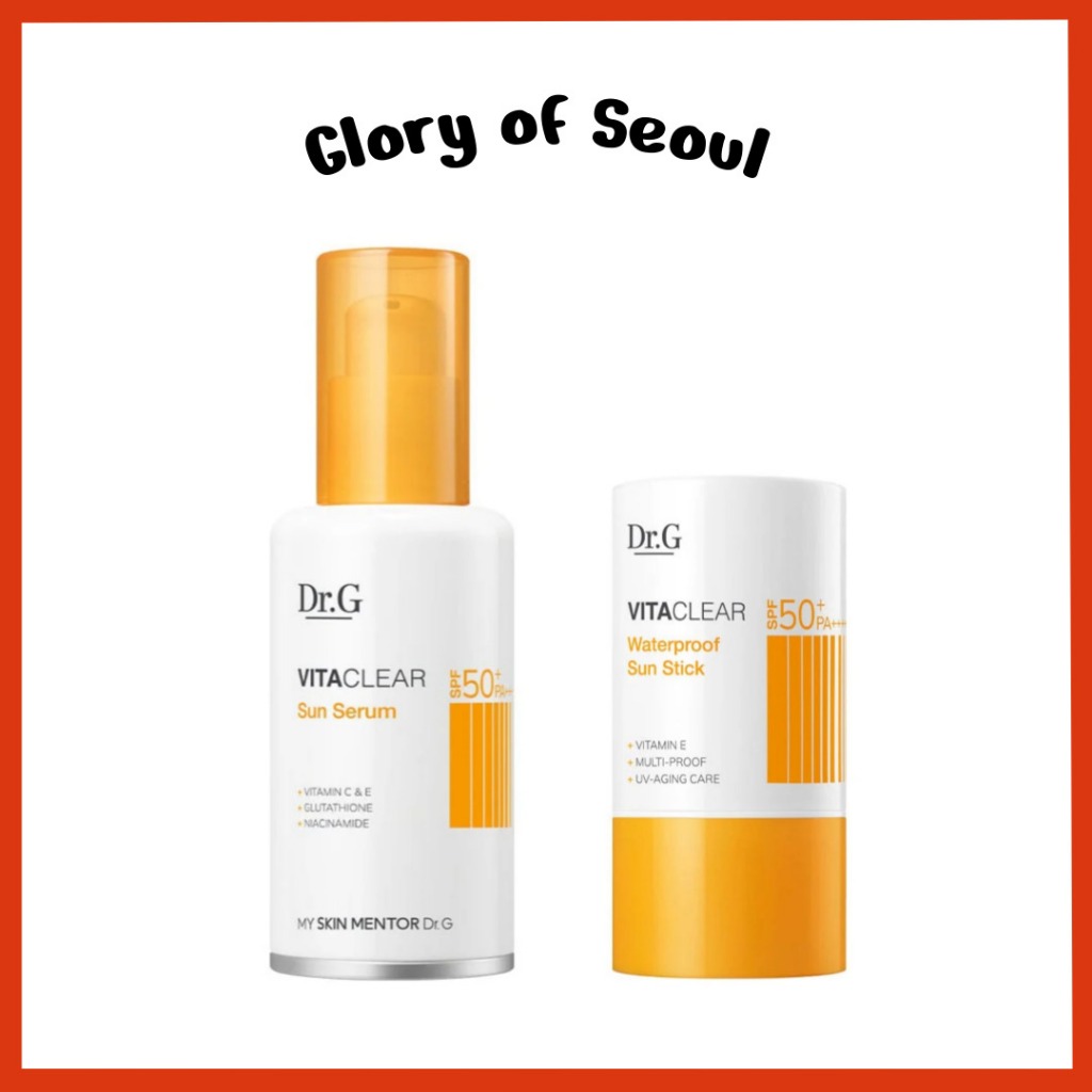 DR.G VITA CLEAR SUN SERUM / SUNSTICK À Prova De Água (Fps50 +/PA +)