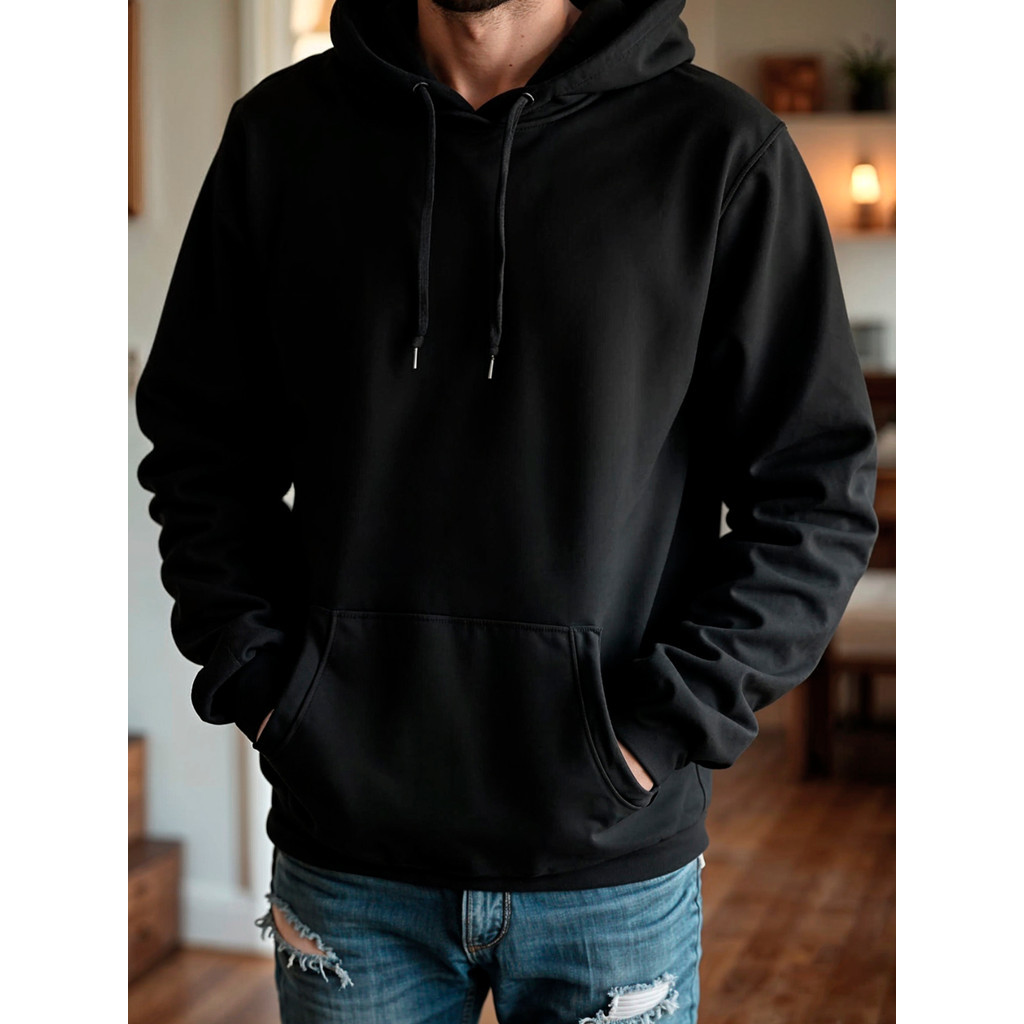 Moletom Masculino Canguru Com Capuz Liso Blusa de Frio Moleton Casaco Blusao Inverno Premium Moletom