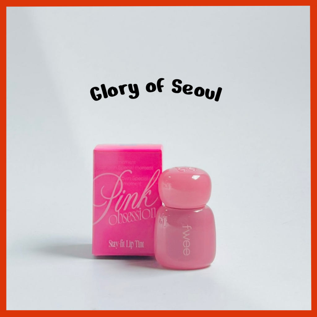 [Novo] FWEE Pink Obsession Stay-Fit Lip Tint ,  (Semi Fosco/Brilho), 3.8g em Oferta na Shopee