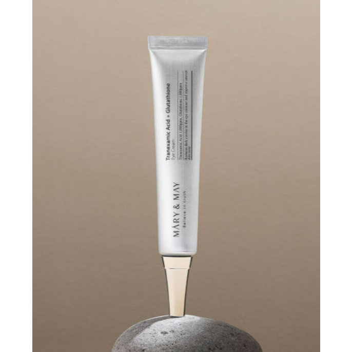 [MARY & MAY] Creme Para Os Olhos Com Ácido Tranexâmico + Glutationa 30g-Cuidado Iluminador E Anti-Olheiras
