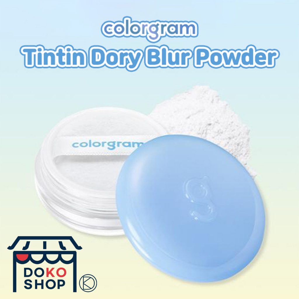 [K-BEAUTY] Pó COLORGRAM Tintin Dory Blur | Cobertura De Poros E De Controle De Sebo Acabamento Impecável Aerógrafo-Loja DOKO (Diário Na KOrea)