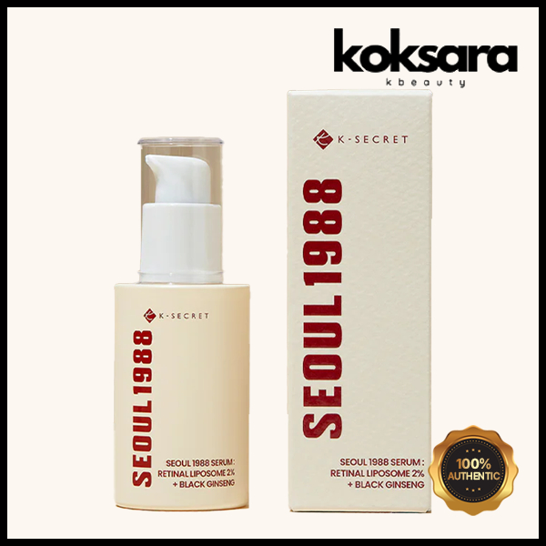 K-Secret Seoul 1988 Serum : Retinal Liposome 2% + Black Ginseng 30ml - Beauty