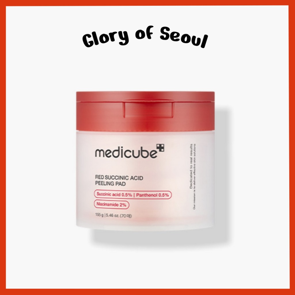 MEDICUBE Red Succinic Acid Peeling Pad, 155g (70 sheets) em Oferta na Shopee
