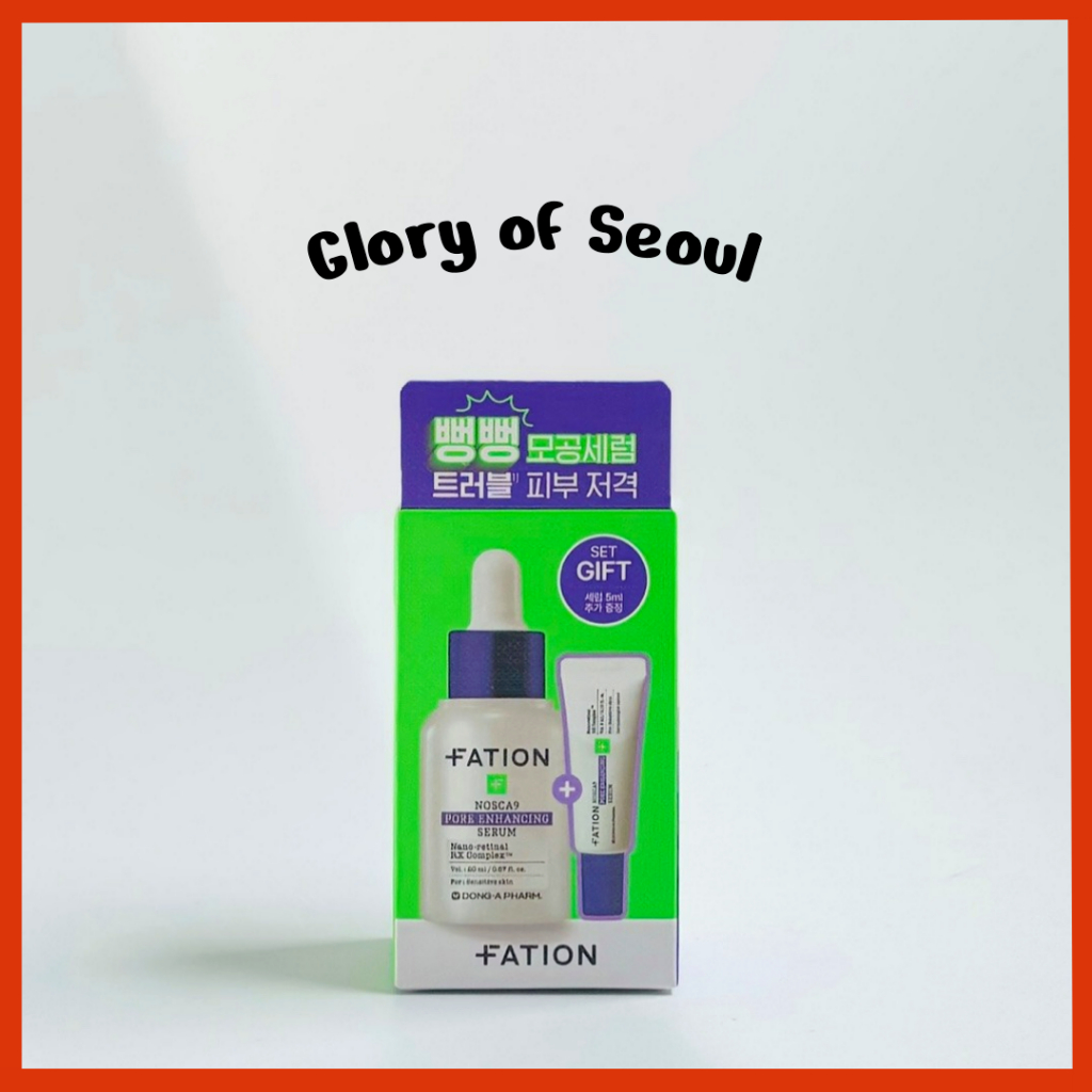FATION Nosca9 Intensificador De Poros (Soro 20ml  + Sérum 5ml) em Oferta na Shopee
