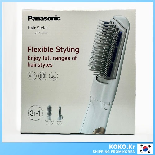 PANASONIC 3 Em 1 Hair Styler EH-KA31 Escova De Sopro , Rolo , Ferro De Ar Com Brindes