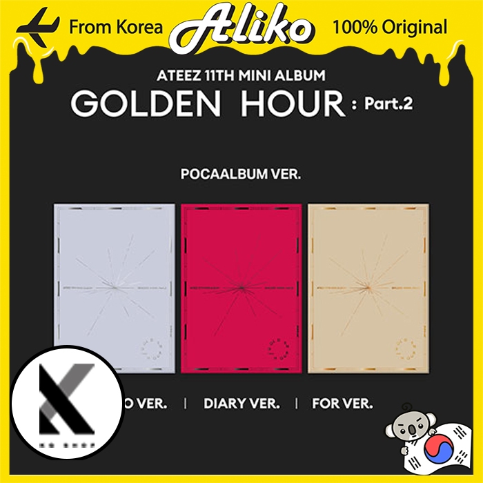 ATEEZ - 11th Mini Album [GOLDEN HOUR : Part.2] (POCA ALBUM VER.) em Oferta na Shopee