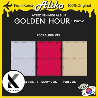 ATEEZ - 11th Mini Album [GOLDEN HOUR : Part.2] (POCA ALBUM VER.) em Oferta na Shopee