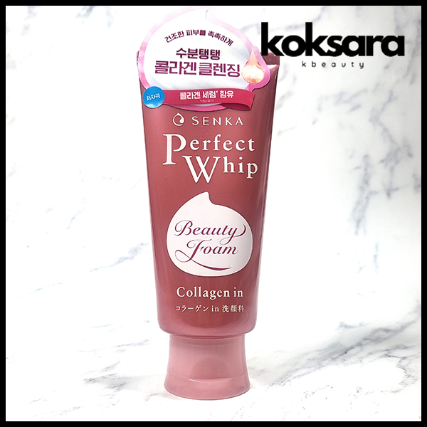 senka perfect whip collagen in 120ml (cleansing foam)