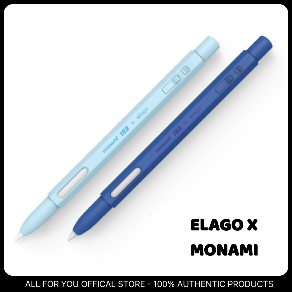 ELAGO X Monami 153 Ocean Silicone Case Para Apple Pencil (2a Geração E Compatíve