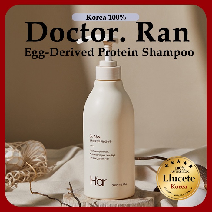 ★ Llucete H'ar Doctor . Shampoo De Proteína Derivada De Ovo Ran 500ml Coreia