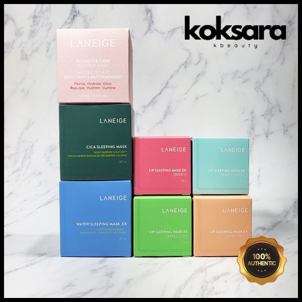 laneige sleeping mask the original line berry,apple lime,grapefruit,mint choco,water,lavender,cica