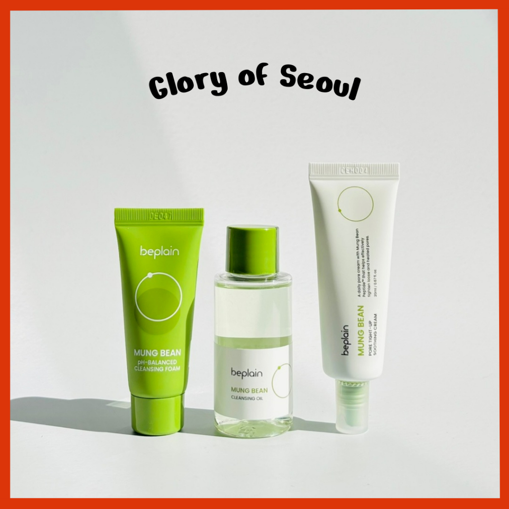 [MINI] BEPLAIN MUNG BEAN 3Type (FOAM 20ml , Óleo 50ml , Creme 20ml) em Oferta na Shopee