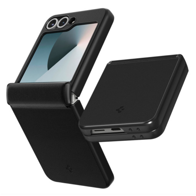 Spigen-Capa De Dobradiça Preta Magnética Valentinus Para Caixa galaxy z flip 6 flip6