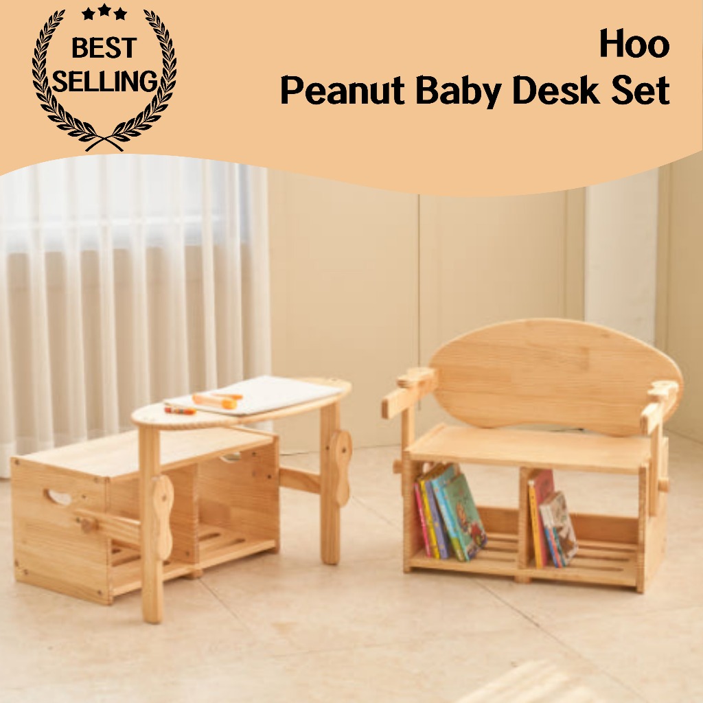 Conjunto De Mesa Para Bebê Hoo Amendoim Cadeira De Móveis Infantis , design Seguro , Assento Confortável , Espaço De Apr
