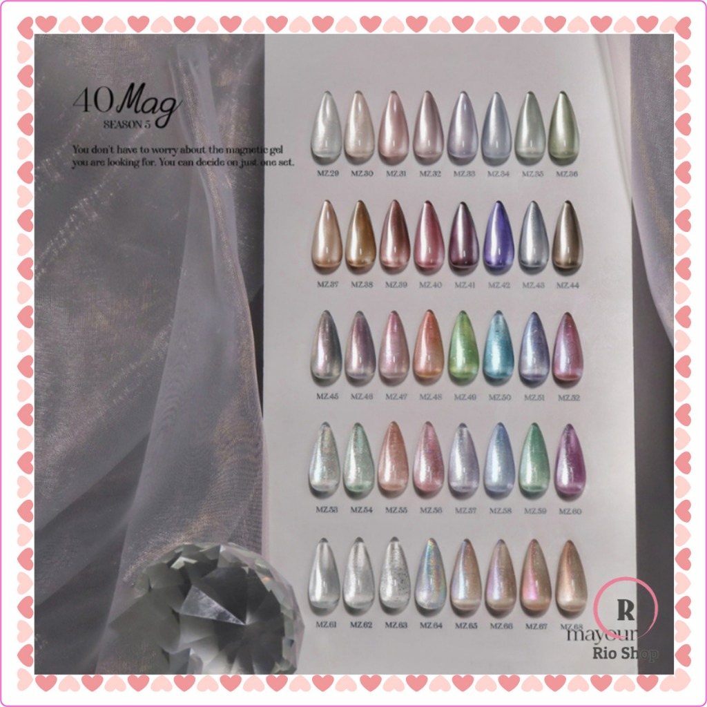 Mayour x The Collector Temporada 5/40 Conjunto De Cores + Ímã + Pacote De Ponta Colorida Prego Magnético