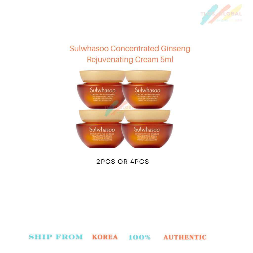 2pcs Sulwhasoo Concentrado Ginseng Creme Rejuvenescedor Ou Rico Cream or Cream RICH 5ml