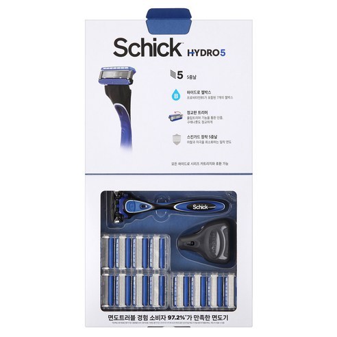 Lâmina Segura Para Barbeador SCHICK HYDRO 5 Com Aparador Flip Barba De Bigode/De Seul , Coreia