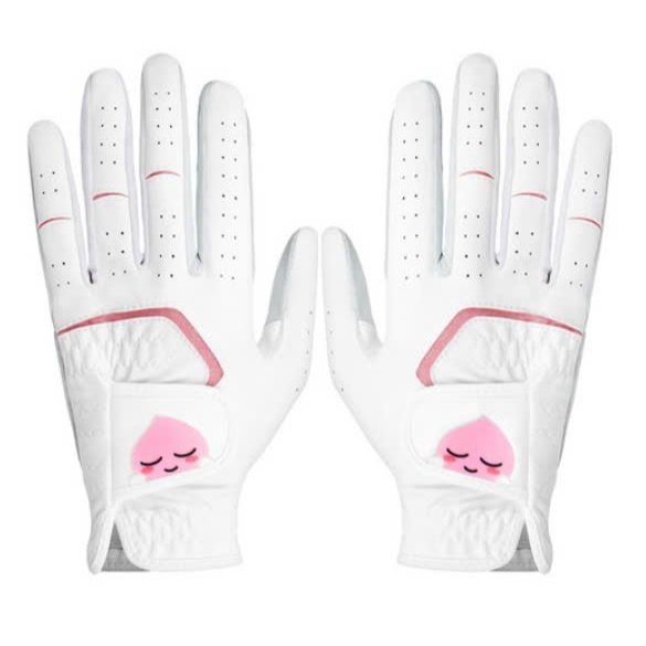 Luvas De Golfe De Pele De Carneiro Kakao Friends Apeach Para Mulheres