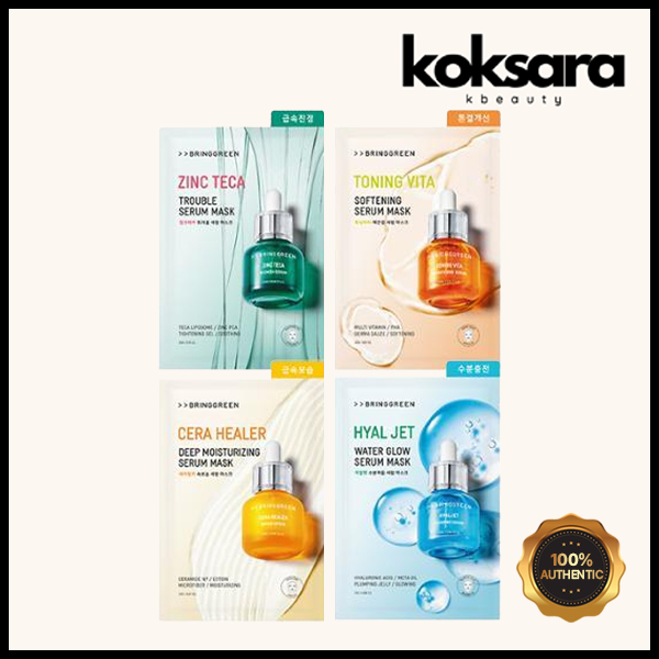 bring green serum mask 1ea 4types em Oferta na Shopee