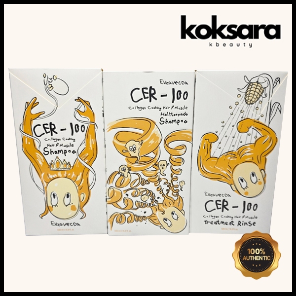 Elizavecca Collagen Coating Hair A+ Muscle Shampoo/Linse 3Types