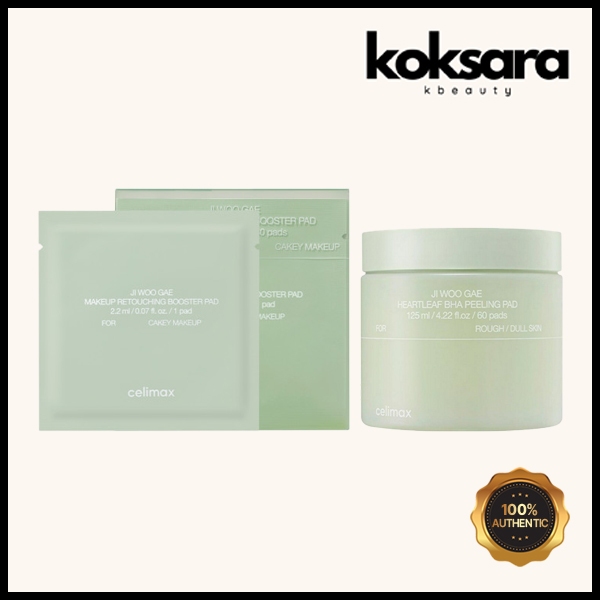 celimax houttuynia Corata baja Borracha peeling Almofadas 60 Almofada De Reforço De Maquiagem 30 em Oferta na Shopee