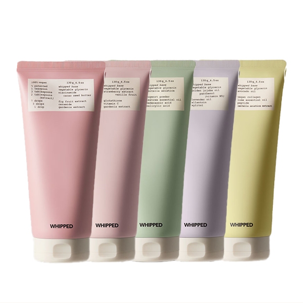 Whipped Vegan Pack Cleanser Tube Type 130g 5Types