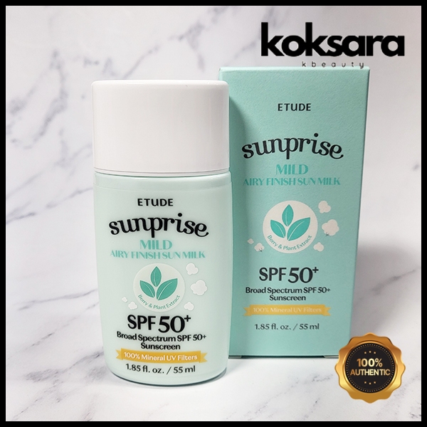 etude house sunprise mild airy finish spf 50+ pa++++ em Oferta na Shopee