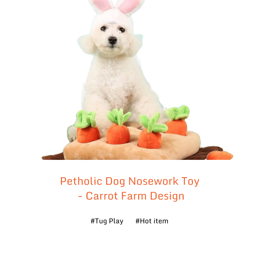 Petholic Dog Snuffle Toy Cenoura Fazenda Nosework Puzzle Mat Treinamento Interativo Para Animais De Estimação