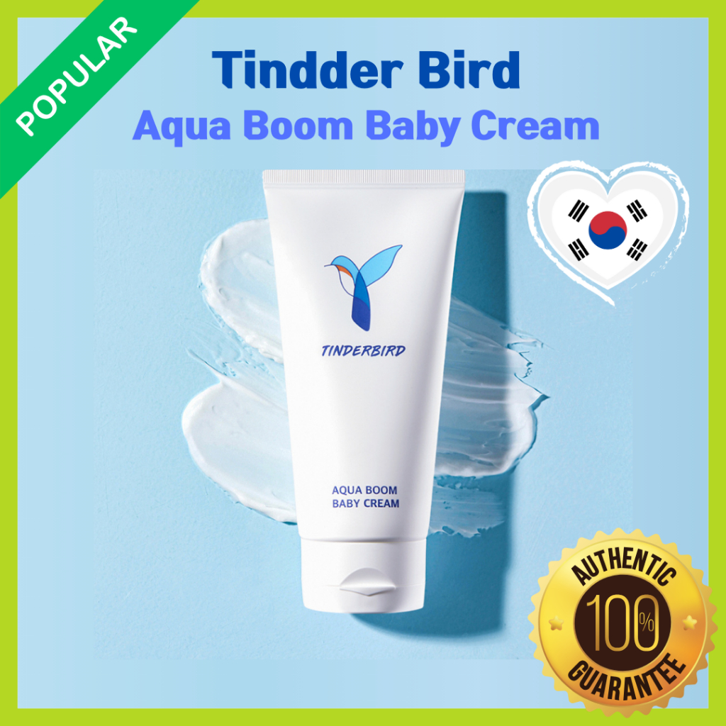 [TINDER BIRD] Creme Para Bebês 150ml , Aqua Boom , Umidade , Acalma , Pele Sensível , Cuidados Com A