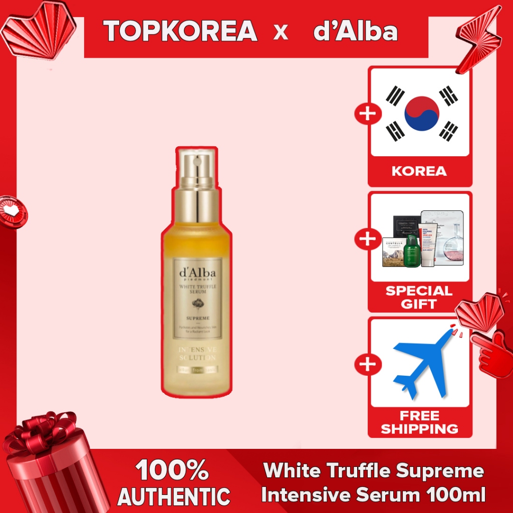 d'Alba 50ml/100ml White Truffle Supreme Intensive Serum TOPKOREA Envio Da Coreia