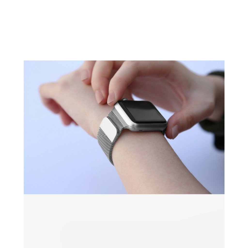 Apple Watch Mileniz Loop Mesh Pulseira Tipo Fivela Magnética 10 9 8 7 6 5 4 3 SE