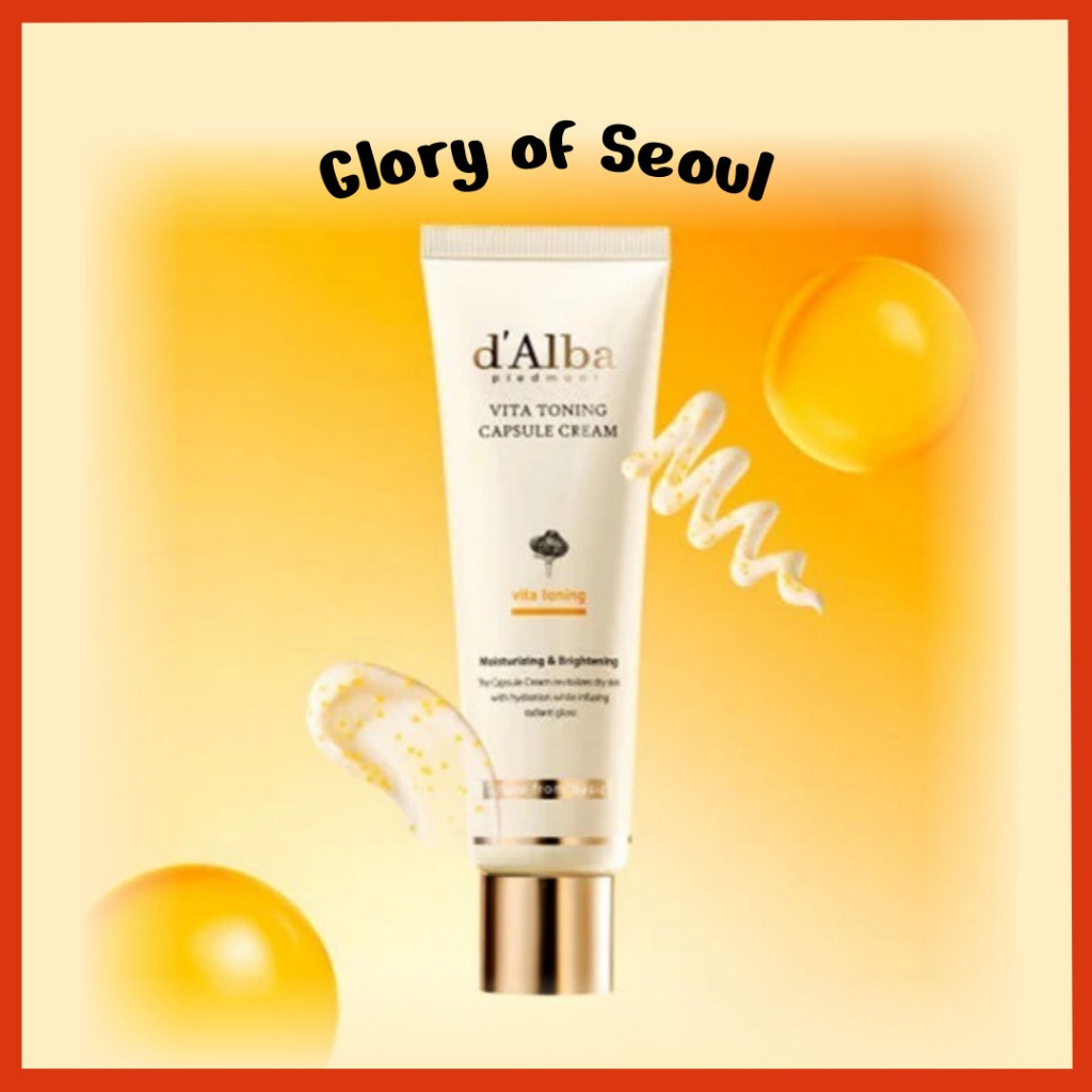 D'ALBA Tonificação de cápsula de cremes alba vita (tubo), 55g em Oferta na Shopee